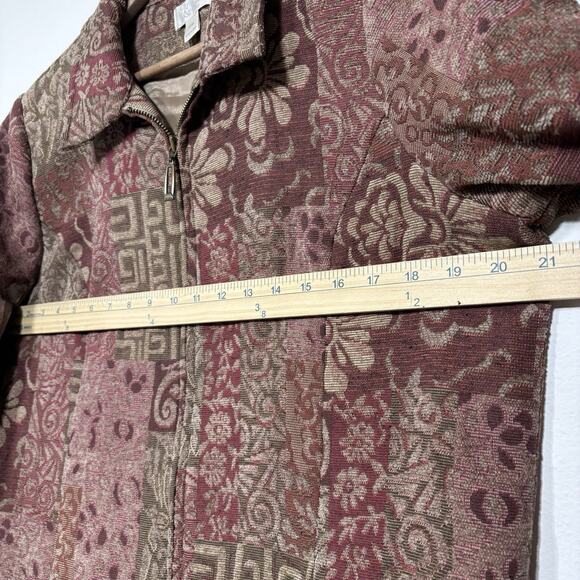 Christopher Banks Floral Geometric Artsy Patchwork Tapestry Jacket Petite XL - Picture 8 of 8